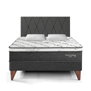DORMITORIO EUROPEO PARAÍSO PARAÍSO POCKET STAR KING POCKET STAR + CABECERA LOFT CHARCOAL - 3