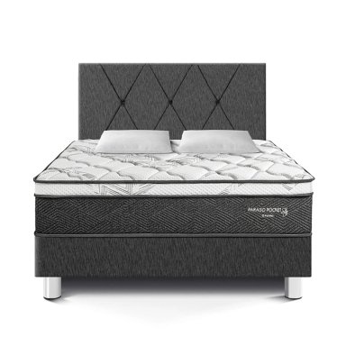 DORMITORIO AMERICANO PARAÍSO POCKET STAR 2 PLAZAS + CABECERA LOFT CHARCOAL - 3