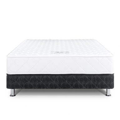 CAMA AMERICANA PARAÍSO MILANO 2 PLAZAS NEGRO + SOFÁ CAMA NEGRO + ALMOHADA + PROTECTOR - 4