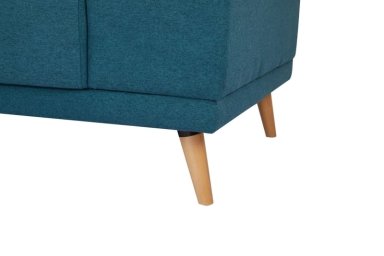 SOFÁ CON PUFF RIPLEY HOME MARÍA 3 CUERPOS AZUL CLARO - 7
