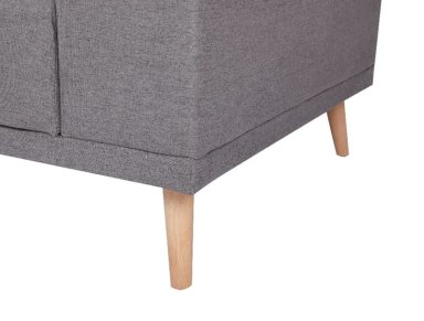 SOFA CON PUFF RIPLEY HOME MARÍA 3 CUERPOS GRIS OSCURO - 9