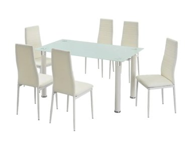 JUEGO COMEDOR RIPLEY HOME AVATAR BLANCO 6 SILLAS - 3