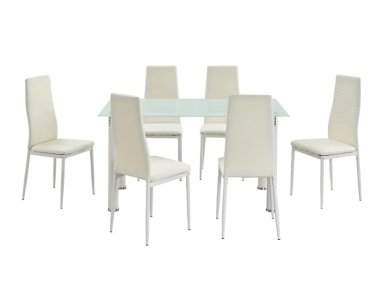 JUEGO COMEDOR RIPLEY HOME AVATAR BLANCO 6 SILLAS - 4