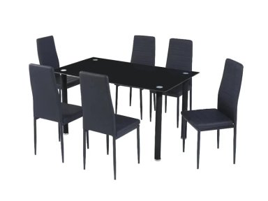 JUEGO COMEDOR RIPLEY HOME AVATAR NEGRO 6 SILLAS - 3