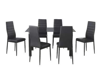 JUEGO COMEDOR RIPLEY HOME AVATAR NEGRO 6 SILLAS - 4