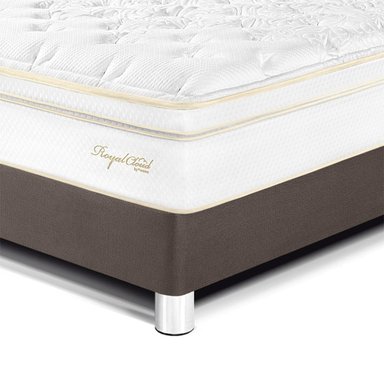 DORMITORIO PARAISO ROYAL CLOUD 2 PLAZAS + VELADORES + 2 ALMOHADAS VISCOELÁSTICAS - 2