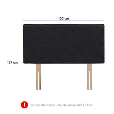 DORMITORIO AMERICANO CON CAJONES FORLI POLARIS 2 PLAZAS GRIS + CÓMODA - 5