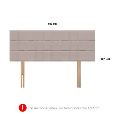 DORMITORIO AMERICANO FORLI NIZA KING CON CAJONES BEIGE - 8