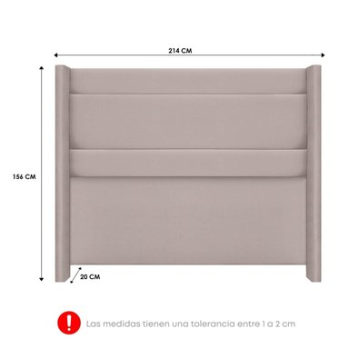 DORMITORIO AMERICANO FORLI DIJON KING CON CAJONES BEIGE - 6