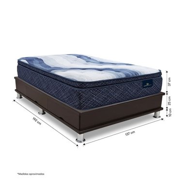 CAMA CON CAJONES SERTA CHARLOTTE SKY 2 PLAZAS MARRÓN - 3