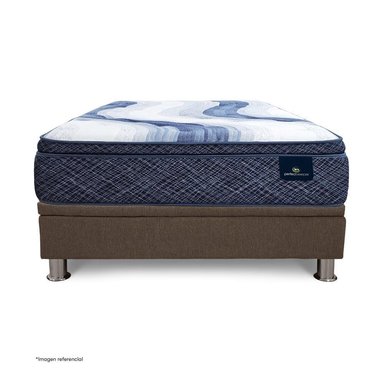 CAMA BOXET SERTA CHARLOTTE SKY 2 PLAZAS MARRÓN - 2