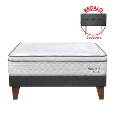 DORMITORIO EUROPEO RIZZOLI VESUBIO 2 PLAZAS GRIS - 2