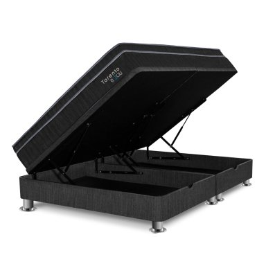 CAMA BOXET RIZZOLI TARENTO QUEEN GRIS - 2