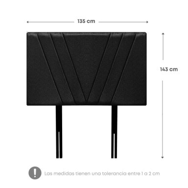 DORMITORIO RIZZOLI NAPOLES 2 PLAZAS CON CAJONES GRIS + VELADOR - 9