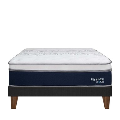 CAMA EUROPEA RIZZOLI FIRENZE 1.5 PLAZAS GRIS - 2