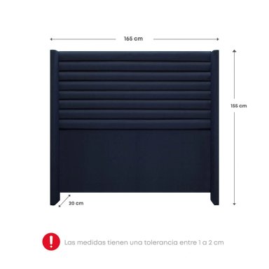 DORMITORIO EUROPEO RIZZOLI FIRENZE QUEEN AZUL - 7
