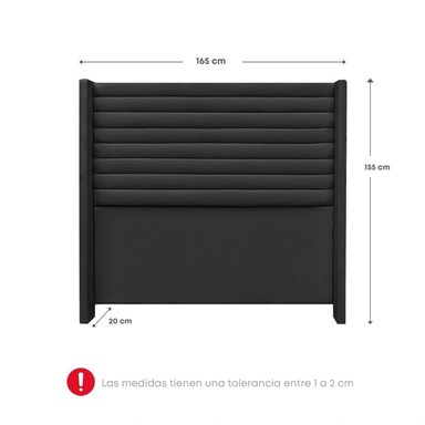 DORMITORIO RIZZOLI FIRENZE QUEEN CON CAJONES GRIS - 7