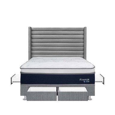 DORMITORIO AMERICANO RIZZOLI FIRENZE KING CON CAJONES PLATA - 2