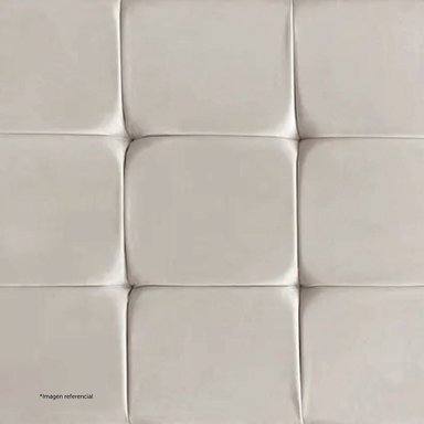 CABECERA DRIMER CUADROS 1.5 PLAZAS BEIGE - 3