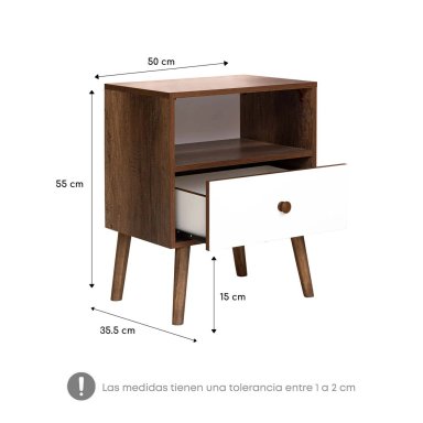 DORMITORIO RIZZOLI NAPOLES QUEEN CON CAJONES BEIGE + VELADORES - 8