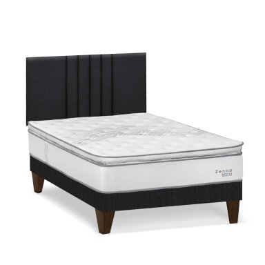 DORMITORIO EUROPEO RIZZOLI ZENNA 2 PLAZAS SPRING GRIS - 2