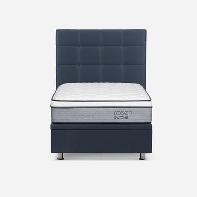 DORMITORIO BOXET ROSEN INDIE 1.5 PLAZAS ISSEY AZUL - 3