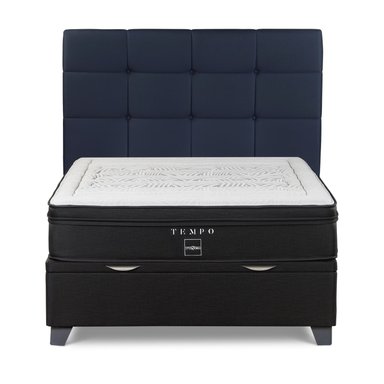 DORMITORIO BOXET ROSEN TEMPO QUEEN ISSEY AZUL - 2