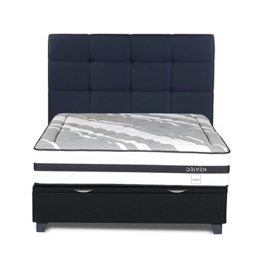 DORMITORIO BOXET ROSEN DRIVEN 2 PLAZAS ISSEY AZUL - 2