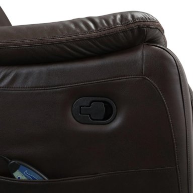 SILLÓN RECLINABLE RIPLEY HOME FINESSE CON MASAJEADOR CALENTADOR 1 CUERPO MARRÓN - 9