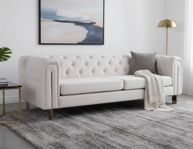 SOFÁ RIPLEY HOME NEW VICTORIA 3 CUERPOS BLANCO