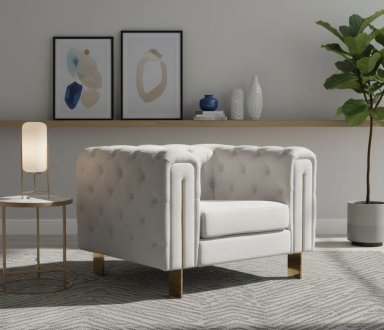 SILLÓN RIPLEY HOME NEW VICTORIA 1 CUERPO GRIS CLARO - 2
