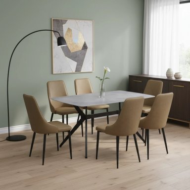 JUEGO COMEDOR RIPLEY HOME ANN 6 SILLAS