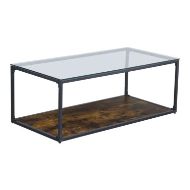 MESA DE CENTRO RIPLEY HOME PENÉLOPE METAL CAFÉ 120X60 CM - 3