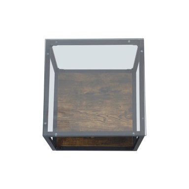 MESA LATERAL RIPLEY HOME PENÉLOPE CAFÉ 45X45 CM - 3