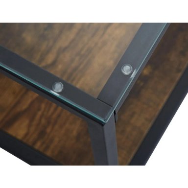 MESA LATERAL RIPLEY HOME PENÉLOPE CAFÉ 45X45 CM - 4
