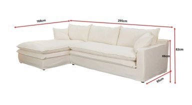 SECCIONAL IZQUIERDO MAISON LINETT LILLE 5 CUERPOS IVORY - 3