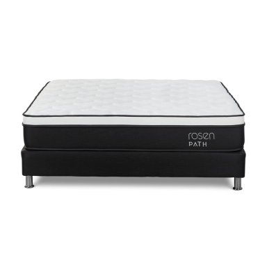 CAMA AMERICANA ROSEN PATH GRAFITO QUEEN + 2 ALMOHADAS - 2