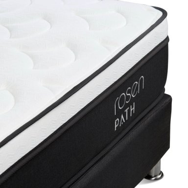 CAMA AMERICANA ROSEN PATH GRAFITO QUEEN + 2 ALMOHADAS - 5