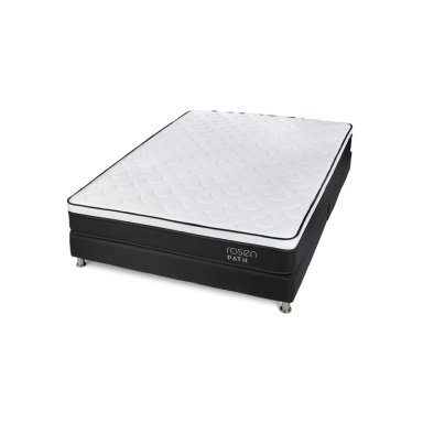 CAMA AMERICANA ROSEN PATH GRAFITO KING + 2 ALMOHADAS - 4