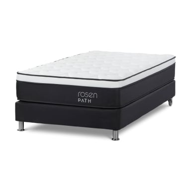 DORMITORIO AMERICANO ROSEN PATH GRAFITO 1.5 PLAZAS WEST GRAFITO + 1 ALMOHADA + 2 ALMOHADAS - 3