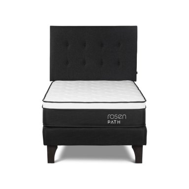DORMITORIO EUROPEO ROSEN PATH GRAFITO 1.5 PLAZAS WEST GRAFITO + 1 ALMOHADA - 2