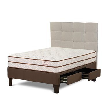 DORMITORIO ROSEN AUTONOMY LAND 2 PLAZAS CON CAJONES ISSEY NIEBLA - 2