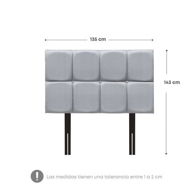 DORMITORIO AMERICANO RIZZOLI NAPOLES 2 PLAZAS CON CAJONES PLATA + VELADORES - 9