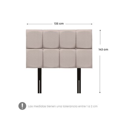 DORMITORIO RIZZOLI NAPOLES 2 PLAZAS CON CAJONES CUADROS BEIGE + VELADORES - 9