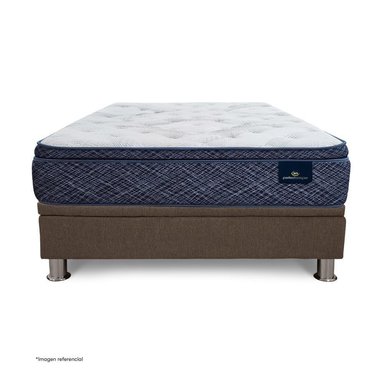 CAMA BOXET SERTA FINEZZA 1.5 PLAZAS MARRÓN - 2