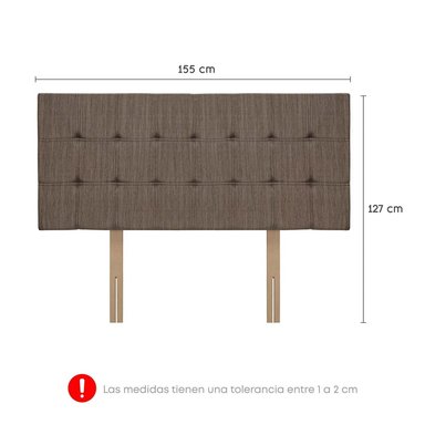 DORMITORIO CON CAJONES FORLI BOREAL QUEEN POCKET SS MARRÓN + ZAPATERA - 6