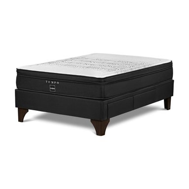 DORMITORIO EUROPEO ROSEN TEMPO 2 PLAZAS CON CAJONES ISSEY GRAFITO - 5