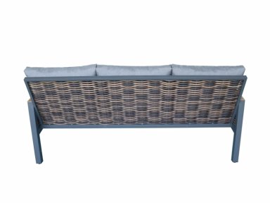 JUEGO SALA TERRAZA RIPLEY HOME MALLORCA GRIS 3-1-1 CUERPOS + MESA, TABURETE Y BANCA - 10