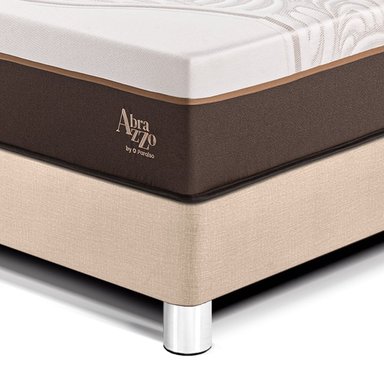 CAMA PARAÍSO ROYAL ABRAZZO 2 PLAZAS CHAMPAGNE + 2 ALMOHADAS VISCOELÁSTICAS - 2