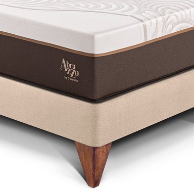 CAMA EUROPEA PARAÍSO ROYAL ABRAZZO 2 PLAZAS CHAMPAGNE + 2 ALMOHADAS VISCOELÁSTICAS - 2